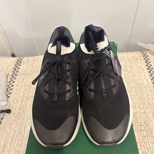 Lacoste Neo Run Base 125 1 SMA Mens Black Canvas Lifestyle Sneakers Shoes